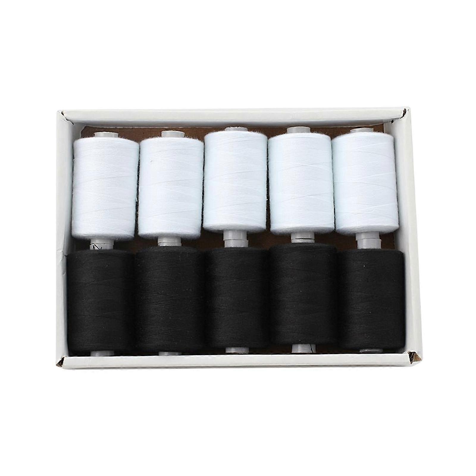 12Pcs Sewing Threads Set Polyester Colorful 1000 Yards Each Spool for Embroidery