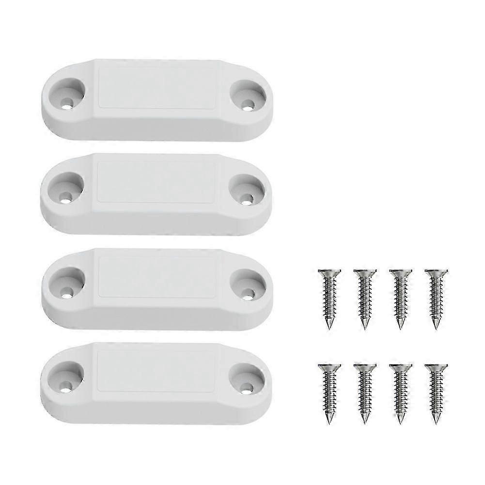 RV Magnetic Baggage Door Catch, RV Magnetic Door Holder to Keep Door Open, RV Storage Door Latch for RV, Trailer White