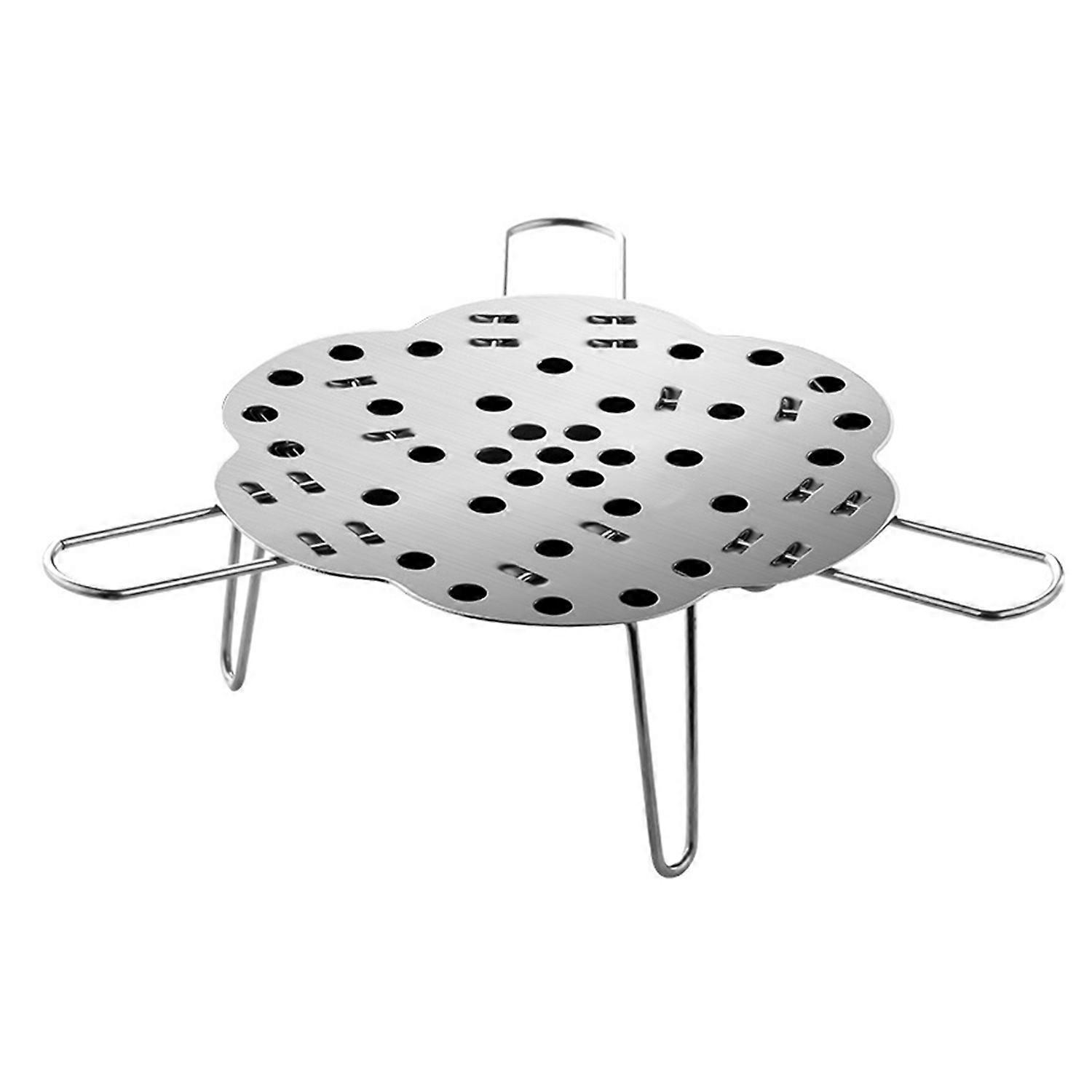 Retractable Steaming Rack for Cookware Pot Adjustable Height Steamer Stand Shelf Stainless Steel