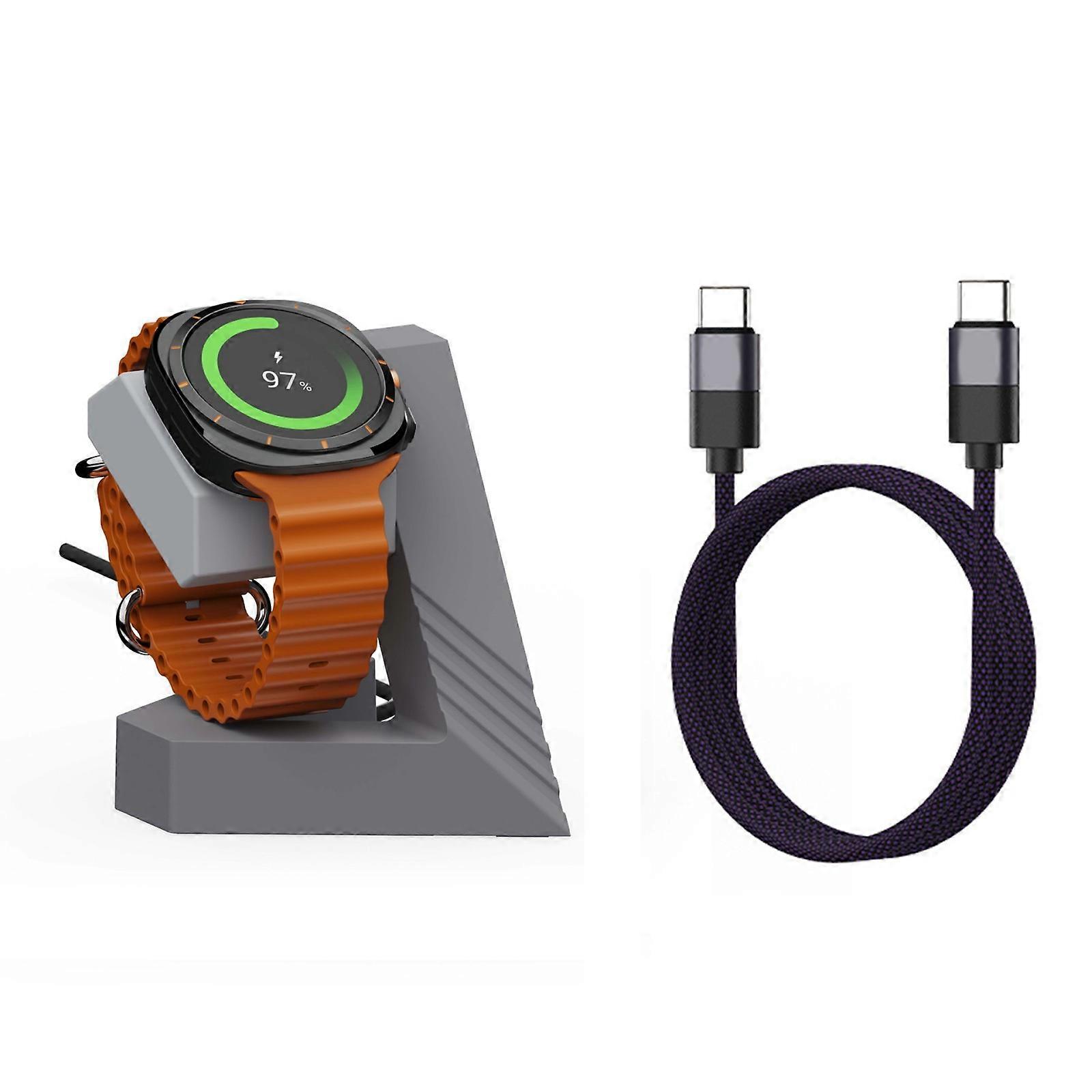 Fast Charging Platform Power Dock Station Holder Base Suitable for Watch 7/6/5 Geometric Stand Secure Grip Elegant Look