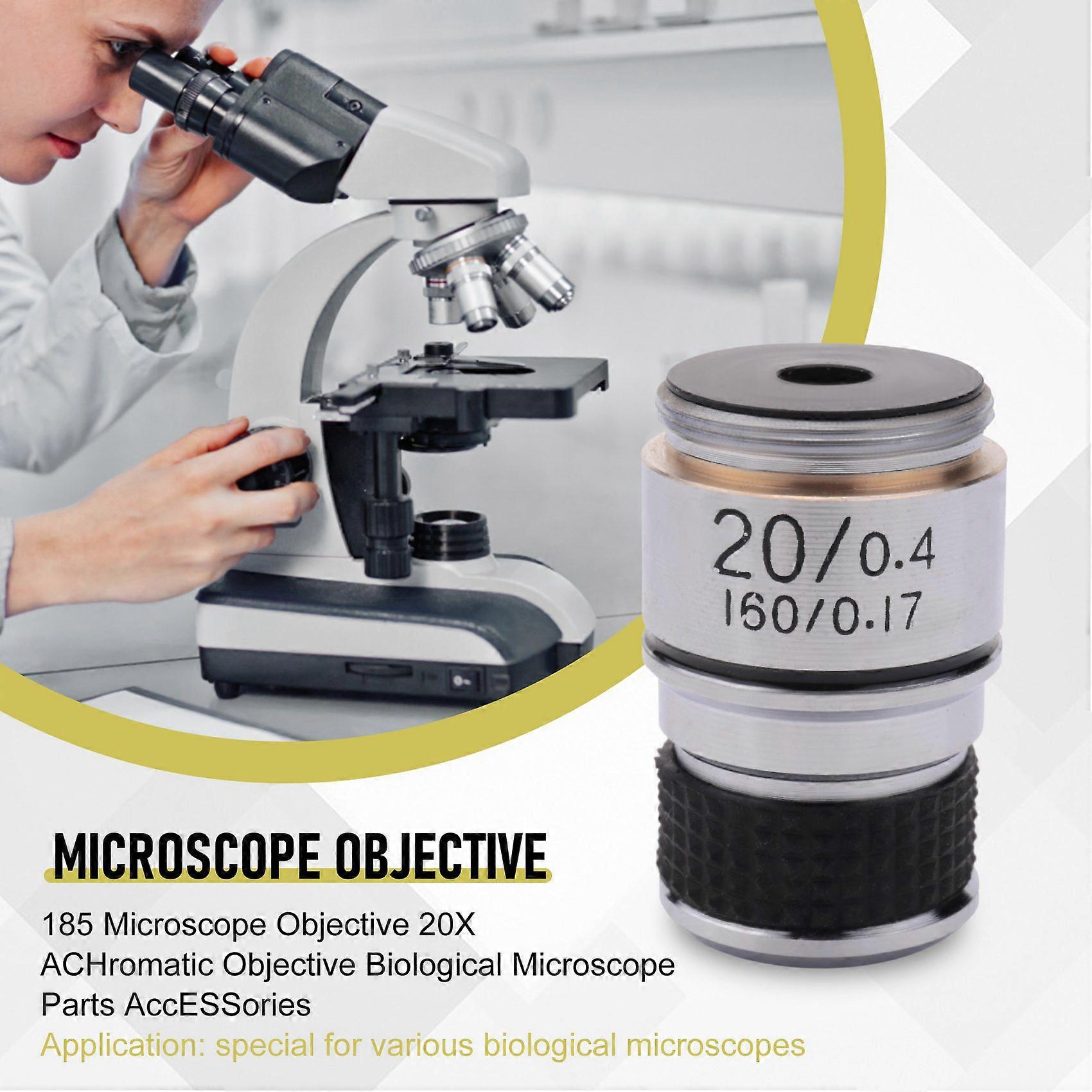 185 Microscope Objective 20X ACHromatic Objective Parts AccESSories