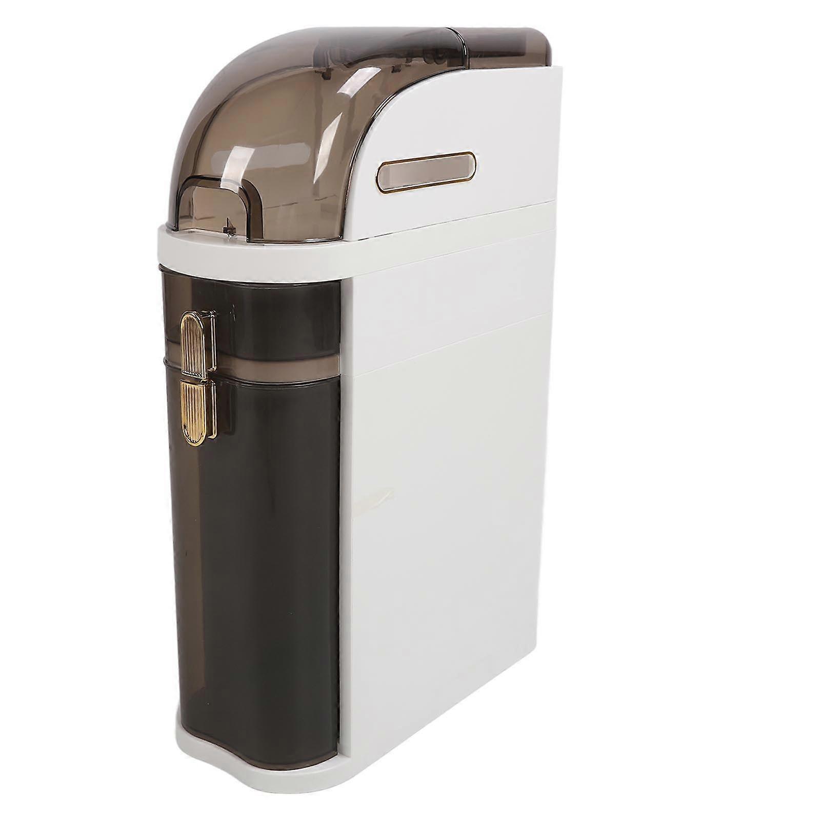 Mobile contenitore verticale per piccoli spazi, cassetti trasparenti, stretto, alto e sottile, per bagno e cucina B