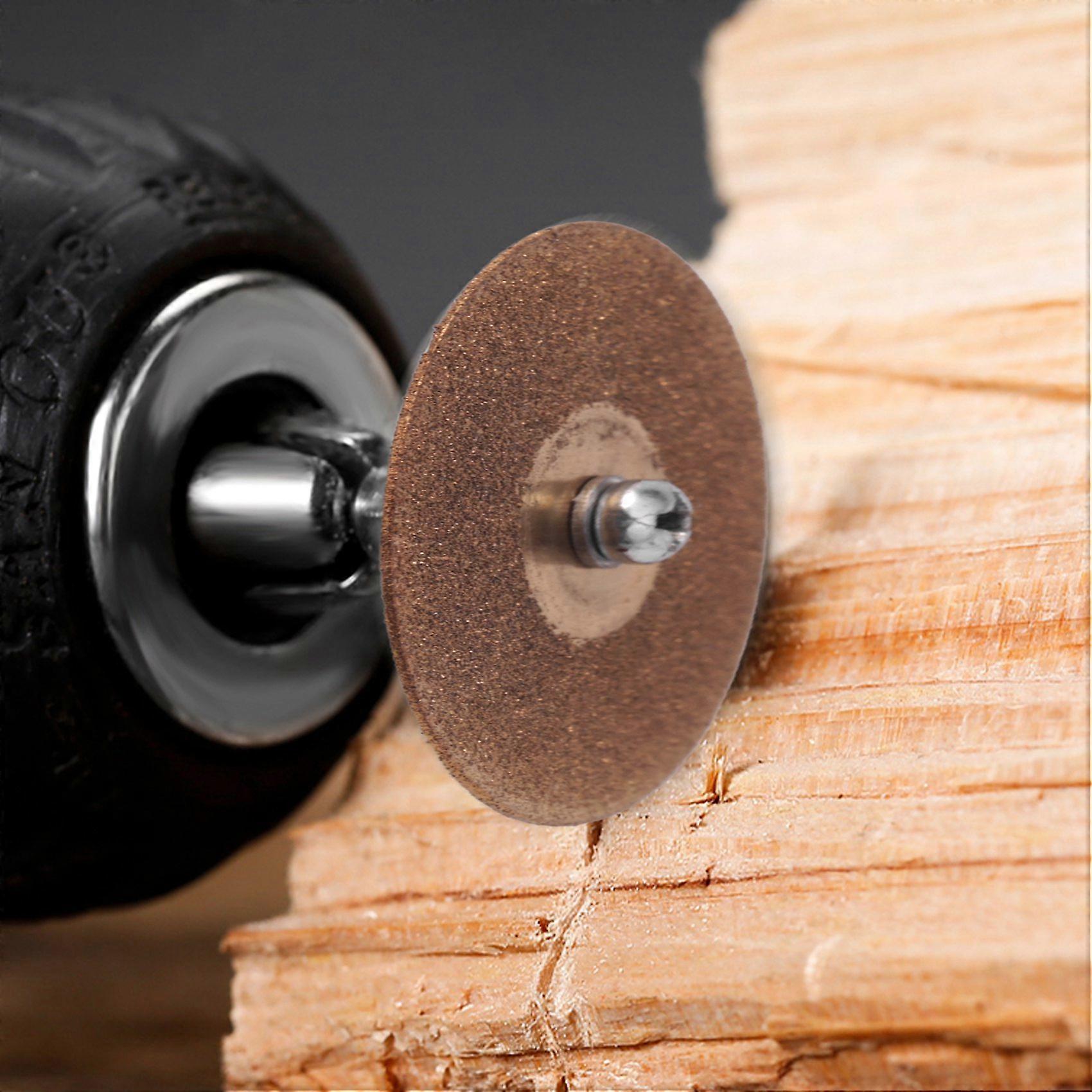 Coated Rotary Tools Titanium Plated Diamond Wheel WITH/Mandrel 35mm