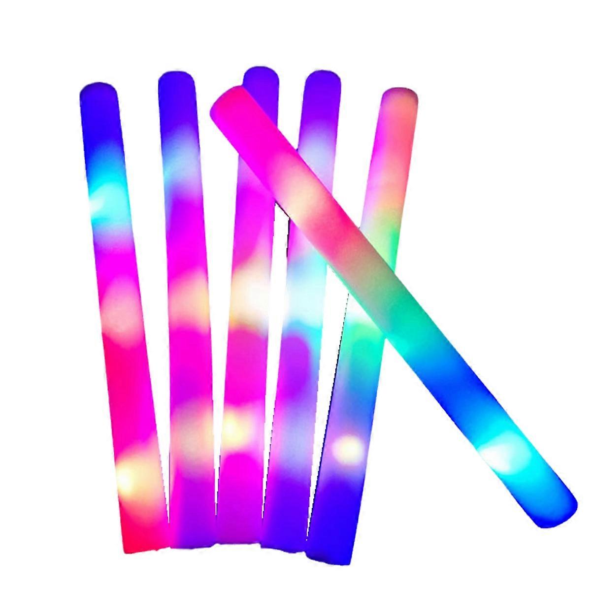 multicolor LED Foam Sticks - Glitter Light Sticks Supplies