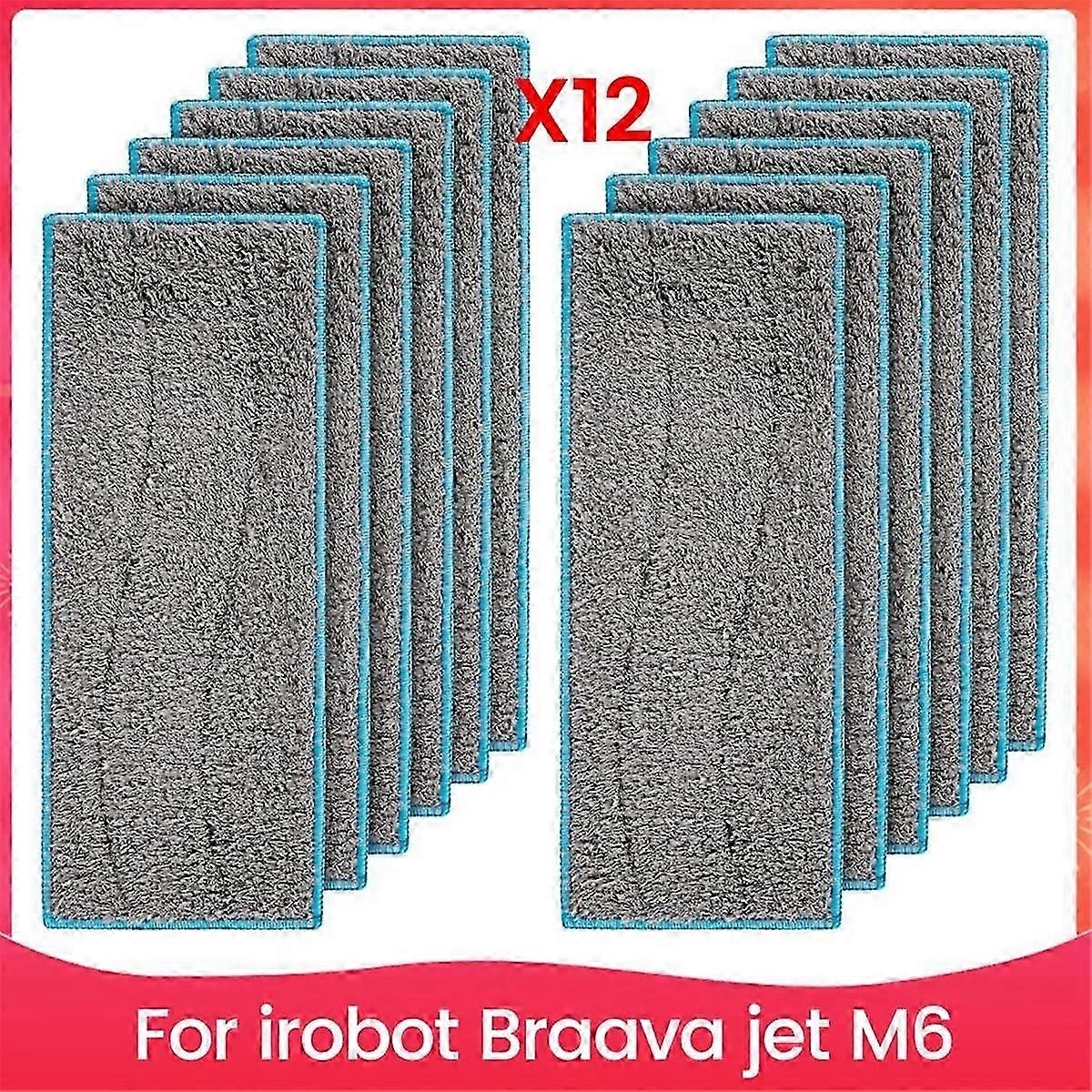 M6 Sweeping Robot 12PCS Replacement Wet Mop Cleaning Cloth
