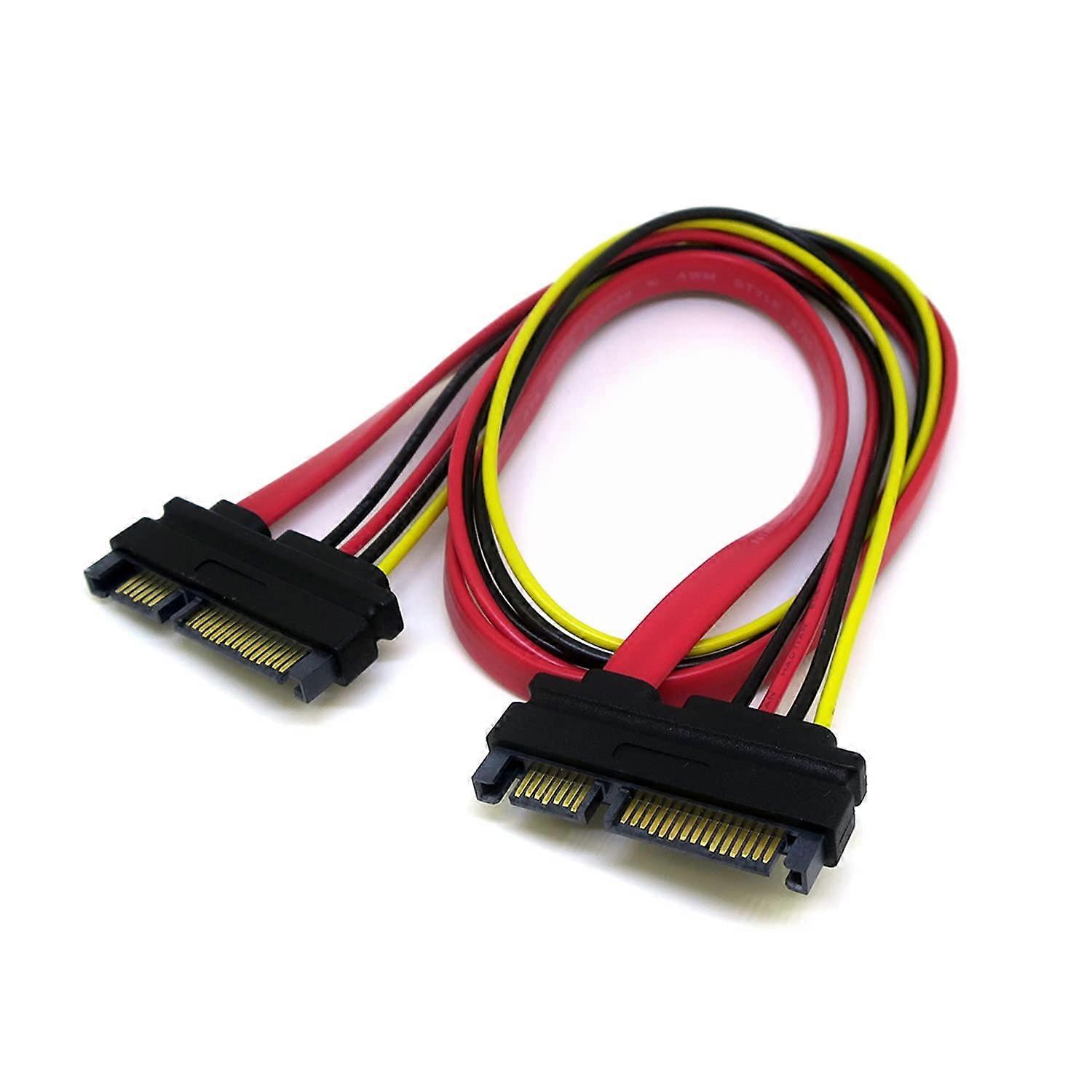 SATA Cable 6Gbps 18 Inch Data Transfer Cable Compatible with SSD, HDD, and Optical Drives