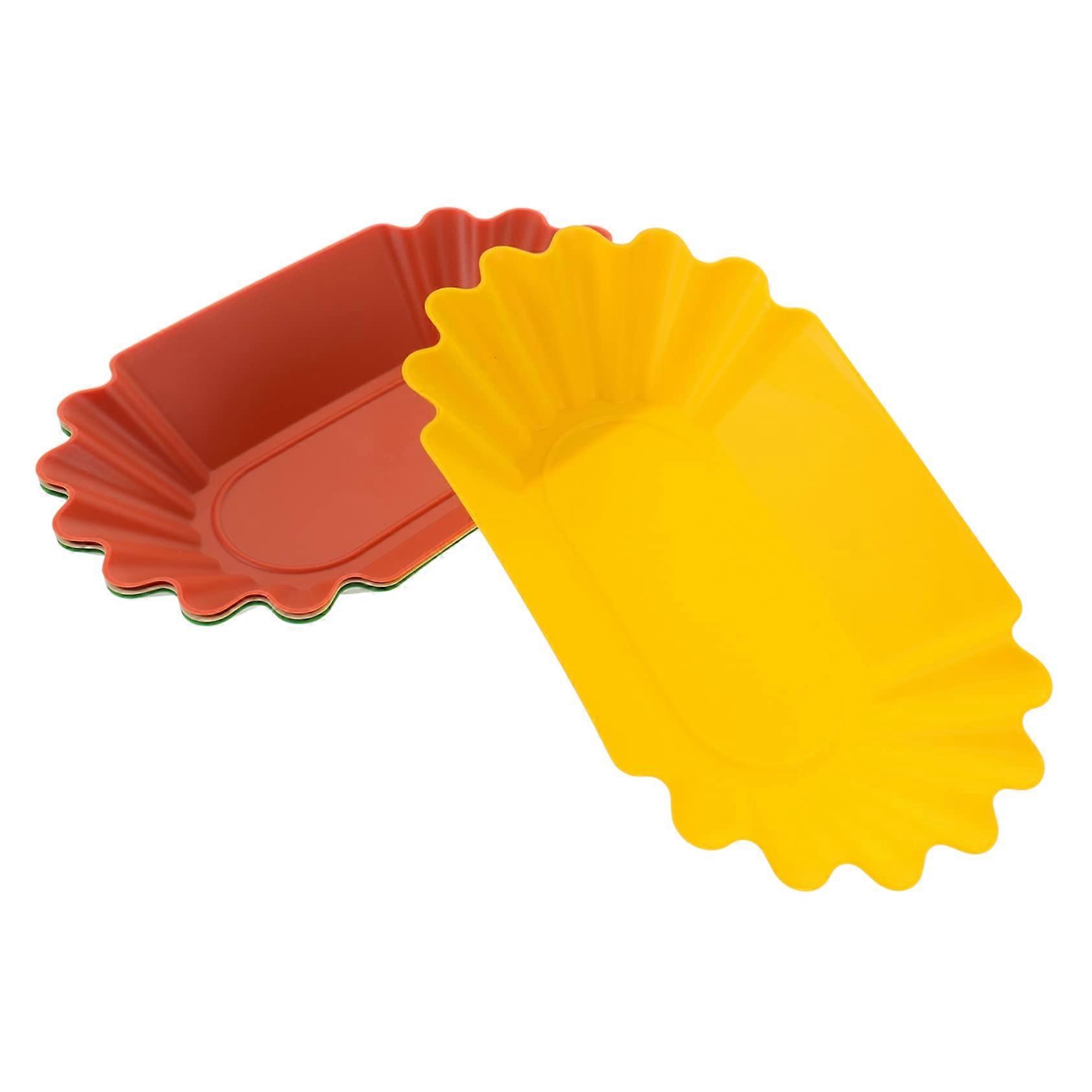 4 Pcs Oval Coffee Beans Tray for Coffee Cupping Sample Display