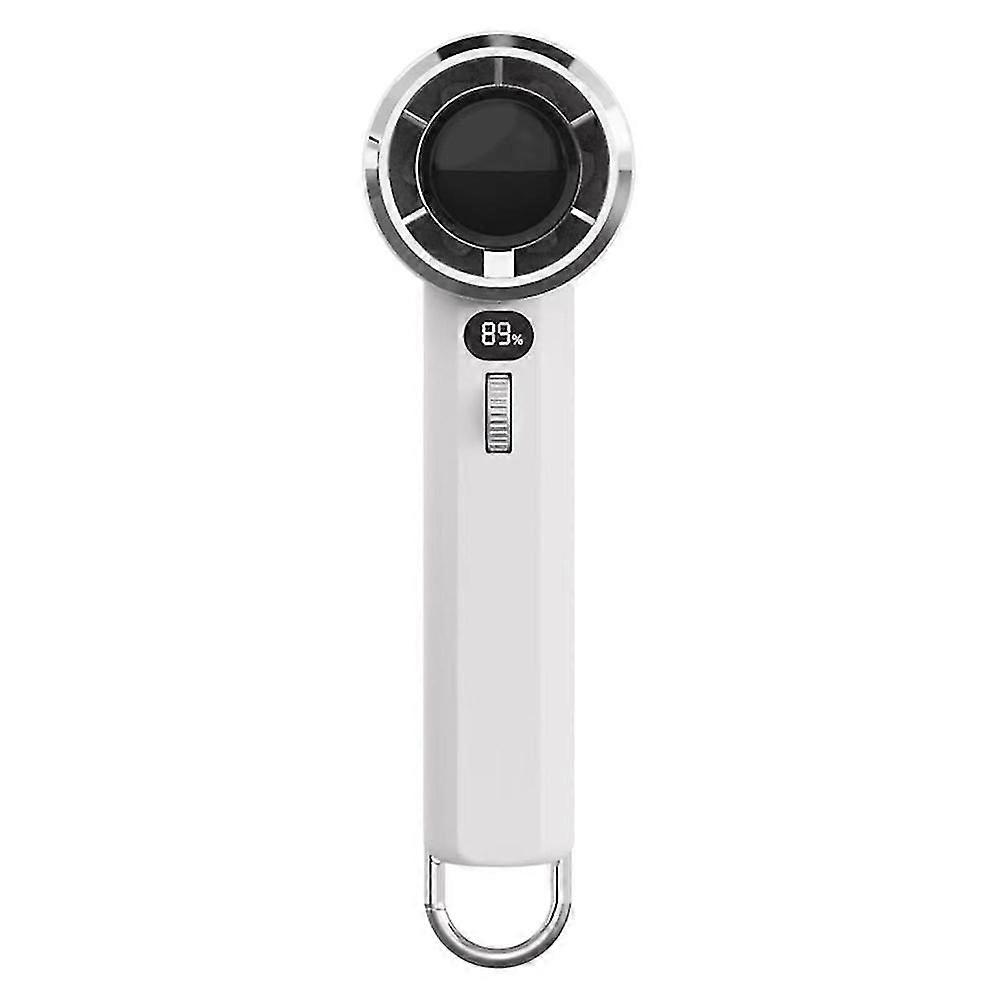 Y51 Stepless Adjustable Speed Semiconductor Cooling Digital Display Handheld Fan (ce Certified) - Pu