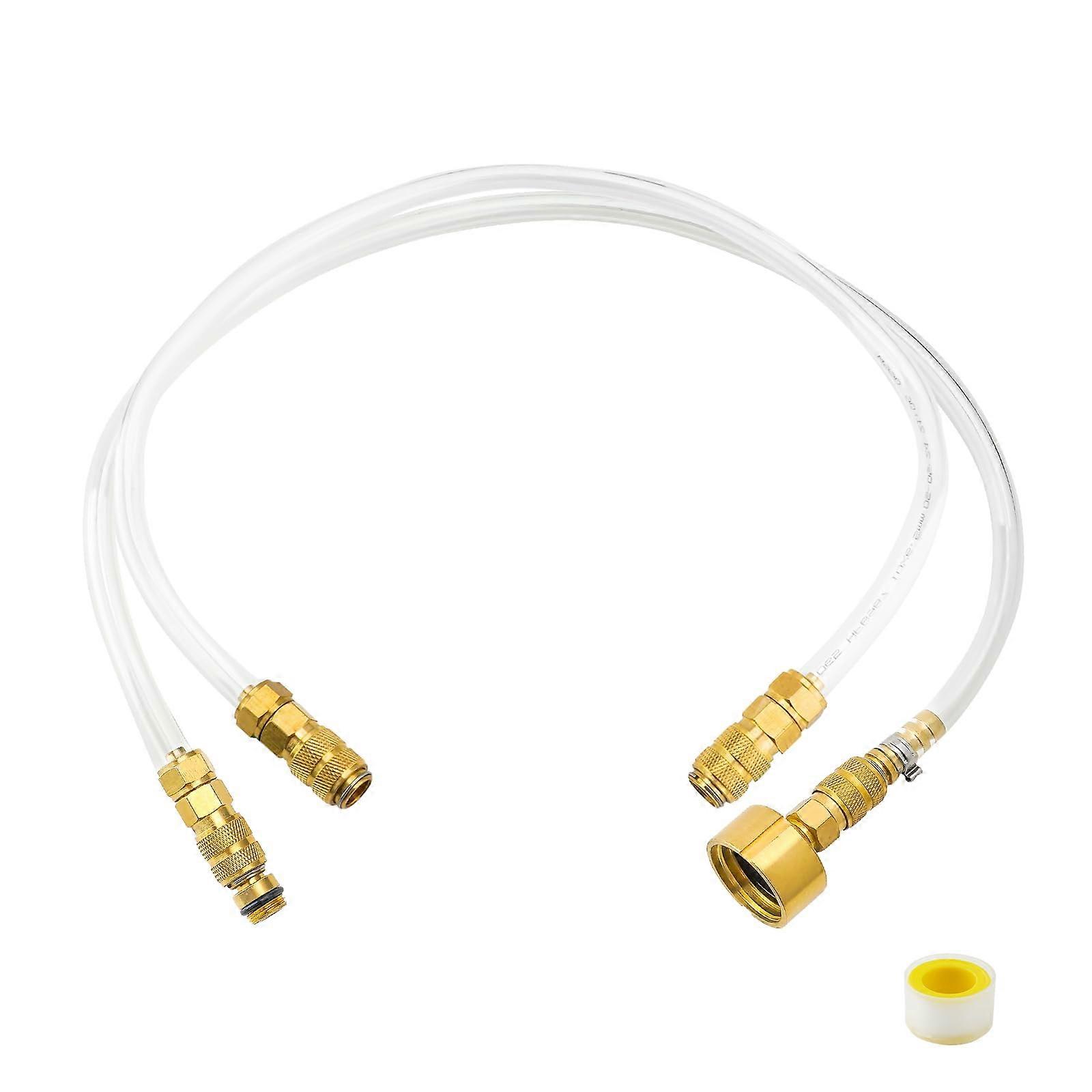 2Pcs Boat Hydraulic Steering Bleed Kit, Copper Filler Kit for Seastar Inboard/Outboard Systems, Bleeder Hose Included
