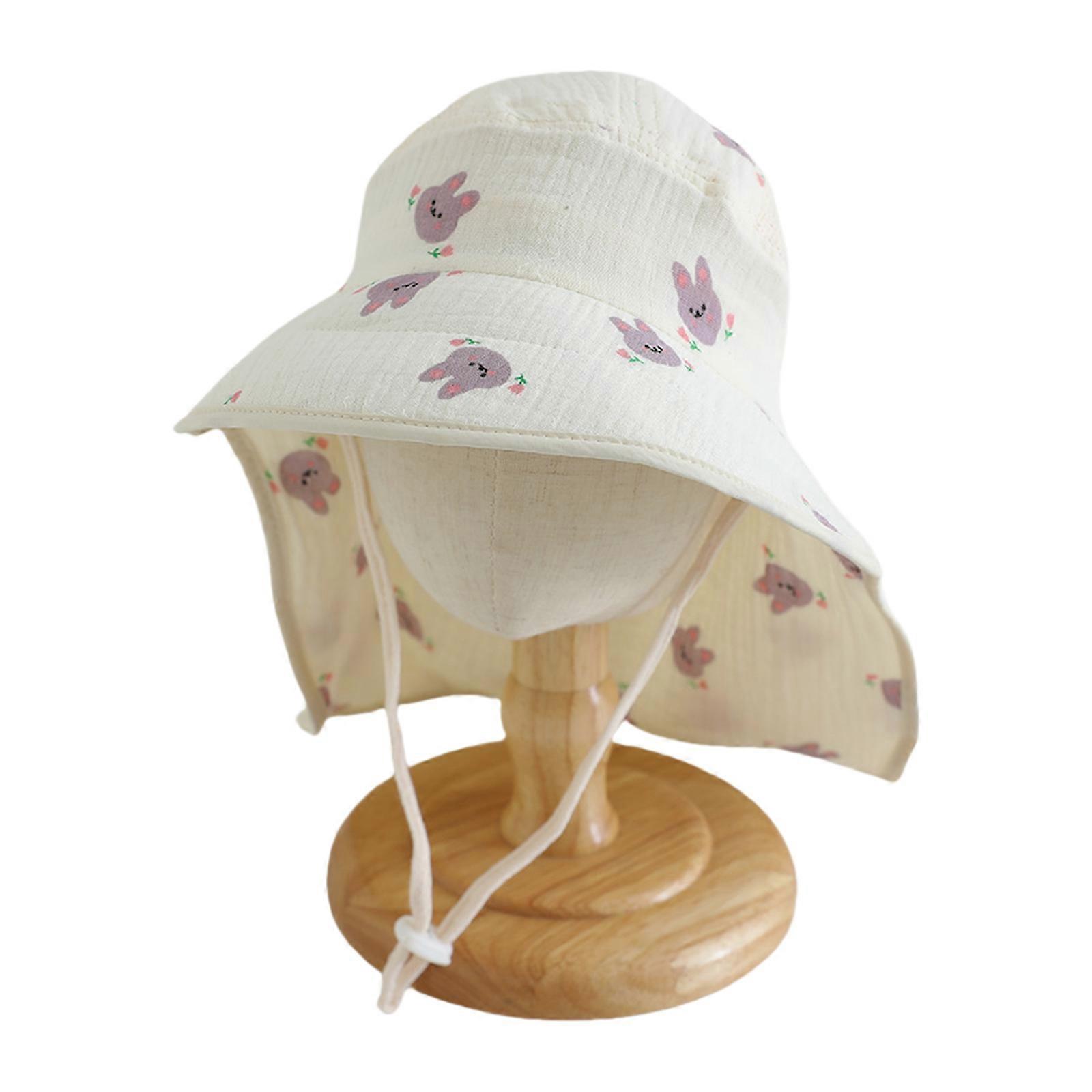 Infant Fisherman Caps Soft & Breathable Cotton Bucket Hat for Baby 2-6T Sun Protections Basin Caps Soft Headgear