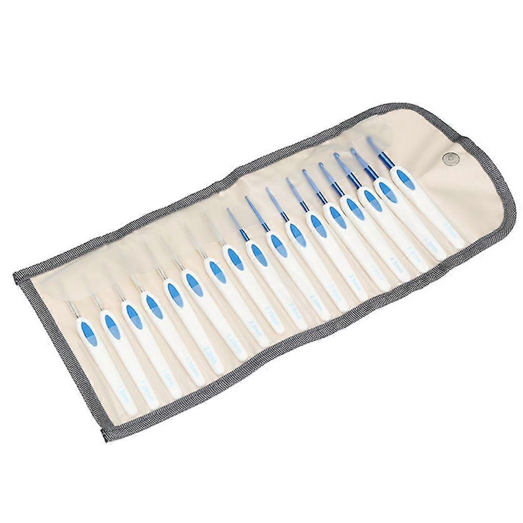 Ergonomic Handles Crochet Hook Set with Storage Case for Arthriticd Hands