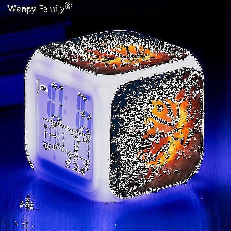 Basket väckarklocka 7color Change Multifunction Noctilucence Elektronisk klocka Barnrum Wake Up Timer Födelsedagspresent till barn