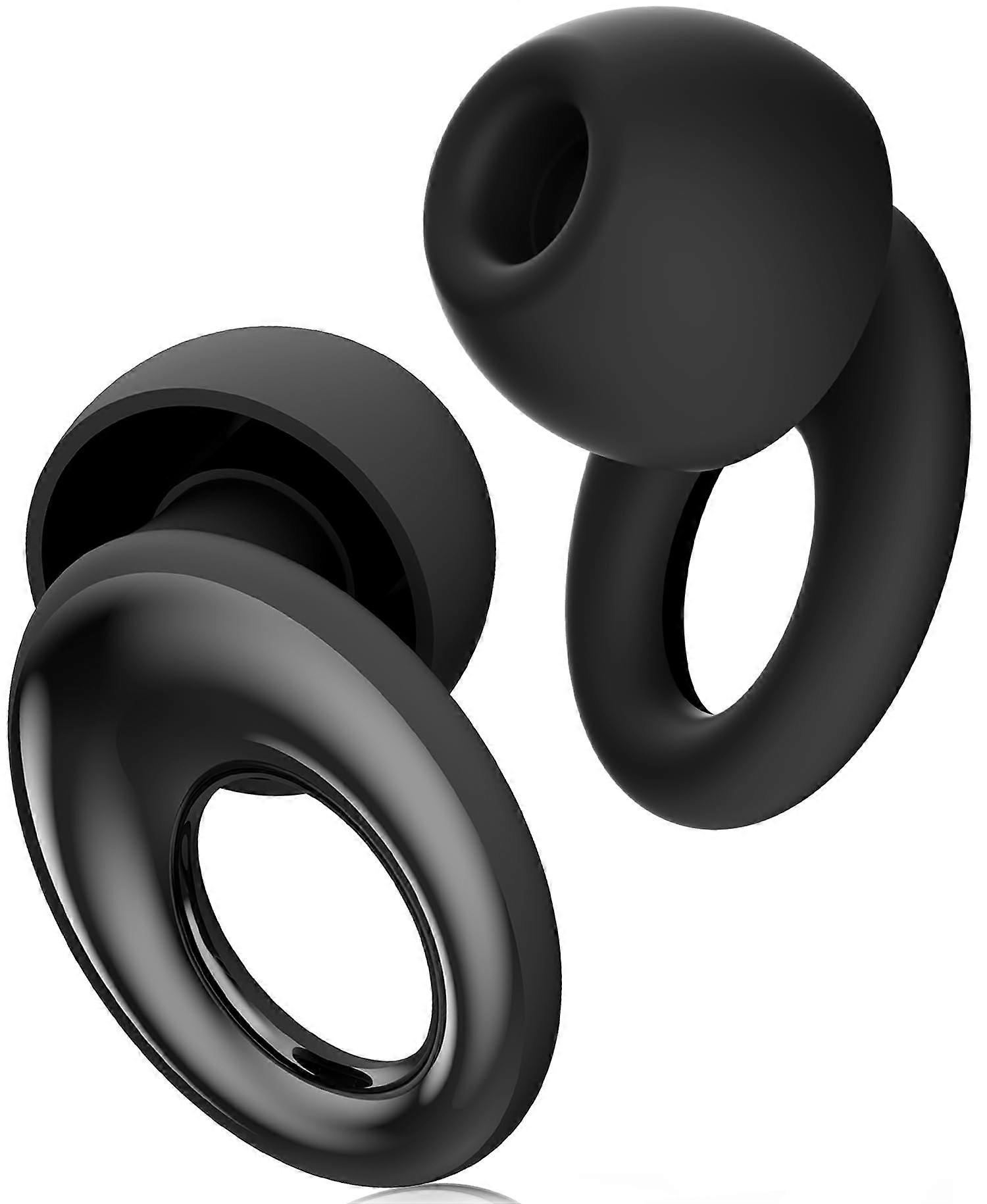 Reusable Silicone Ear Plugs for Sleeping, Noise Cancelling 30dB, Ear Protection for Work