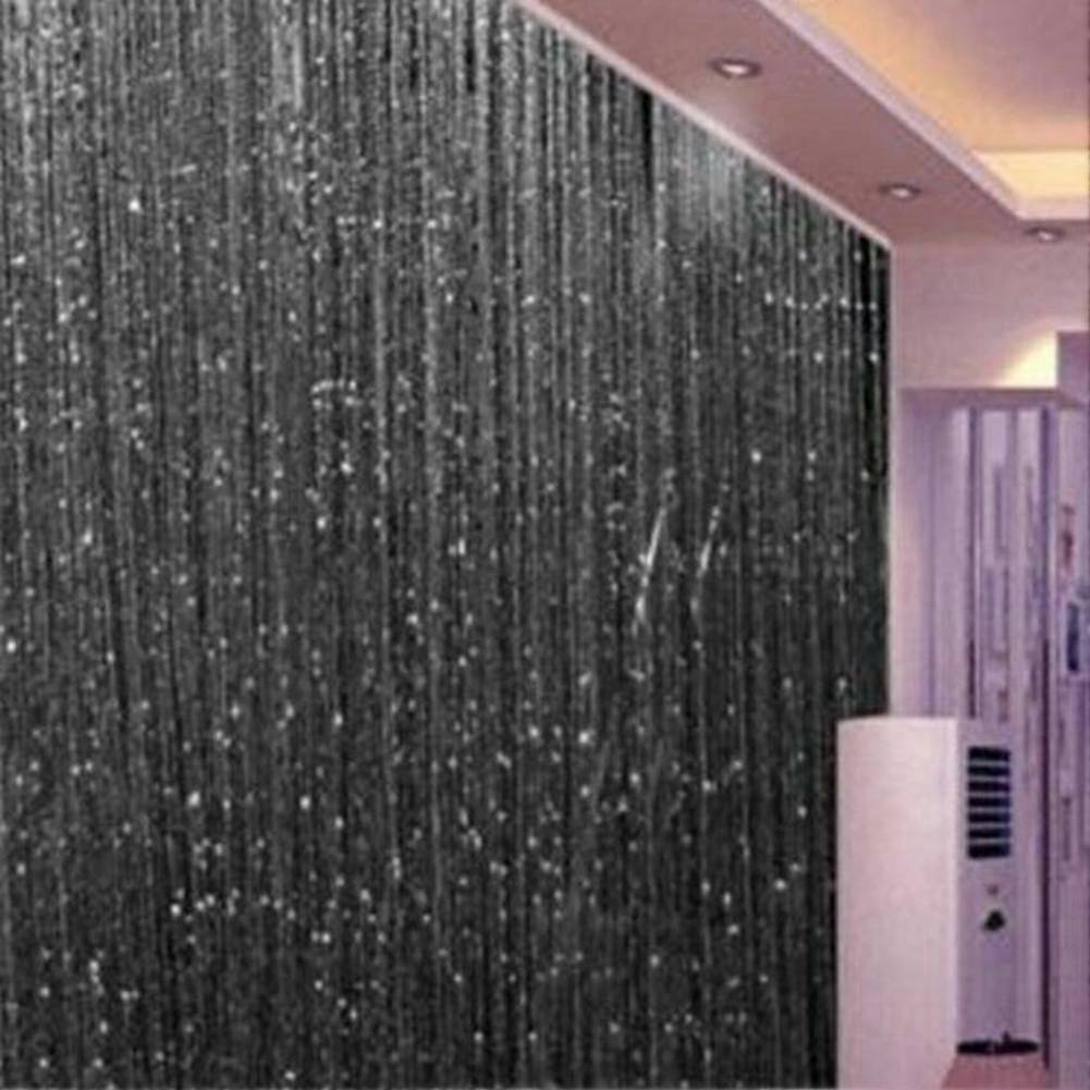 NO.HS Tassel Shiny String Curtain Door Room Window Divider Home Decor