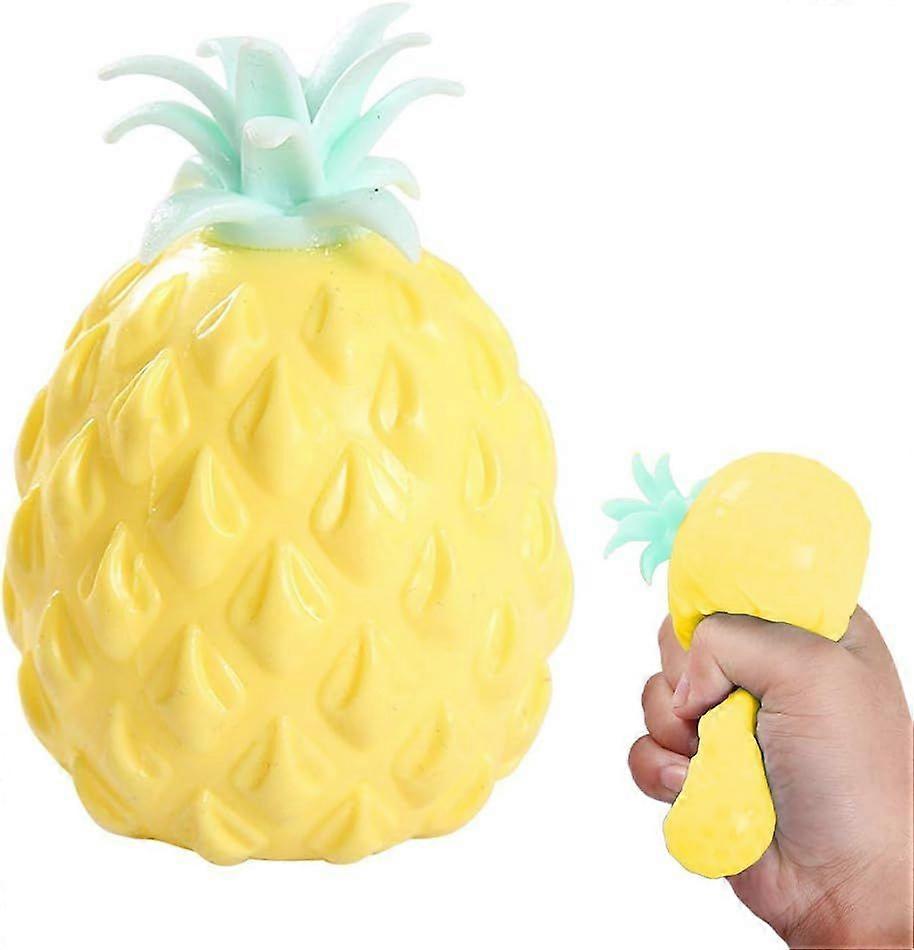 Yellow10.5*6cm Pineapple Antistress Fidget Toys Sensory Toys Fidget Mesh Stress Balls Stress Relief Toy Sensory Anti-Stress Grape Ball for Child Anxie