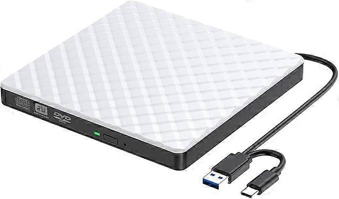 External DVD Drive,USB 3.0 CD/DVD +/-RW Drive Portable CD DVD Player Burner Reader Writer, Slim Optical CD ROM Drive for Laptop Desktop PC Linux Apple