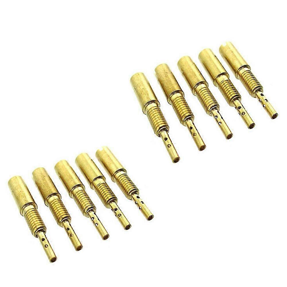 10Pcs Motorcycle Carburetor Main Jet Carburettor Main Nozzle Gauge Nozzle for 34 HS40 VM28/486 15-2
