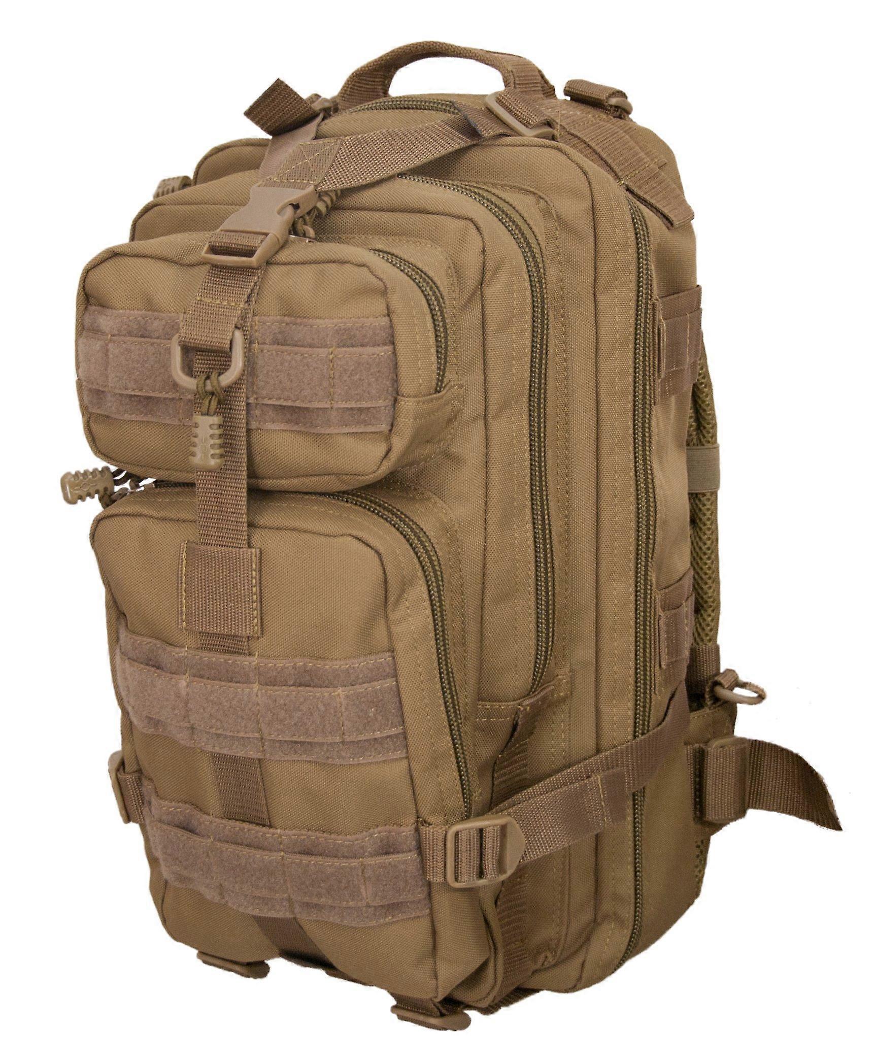 Presidio Tactical Assault Backpack - Military Approved Compact Backpack - Water Resistant 900D Polyester