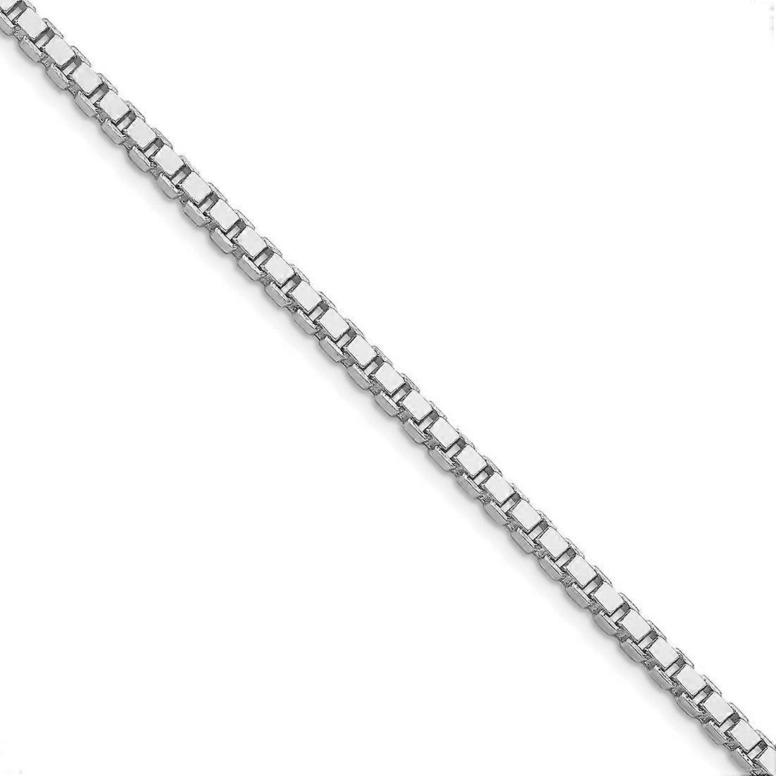 925スターリングシルバーロジウムメッキ3.25mmボックスチェーンネックレスチェーン-女性と男性のためのネックレス - 長さ:18〜26