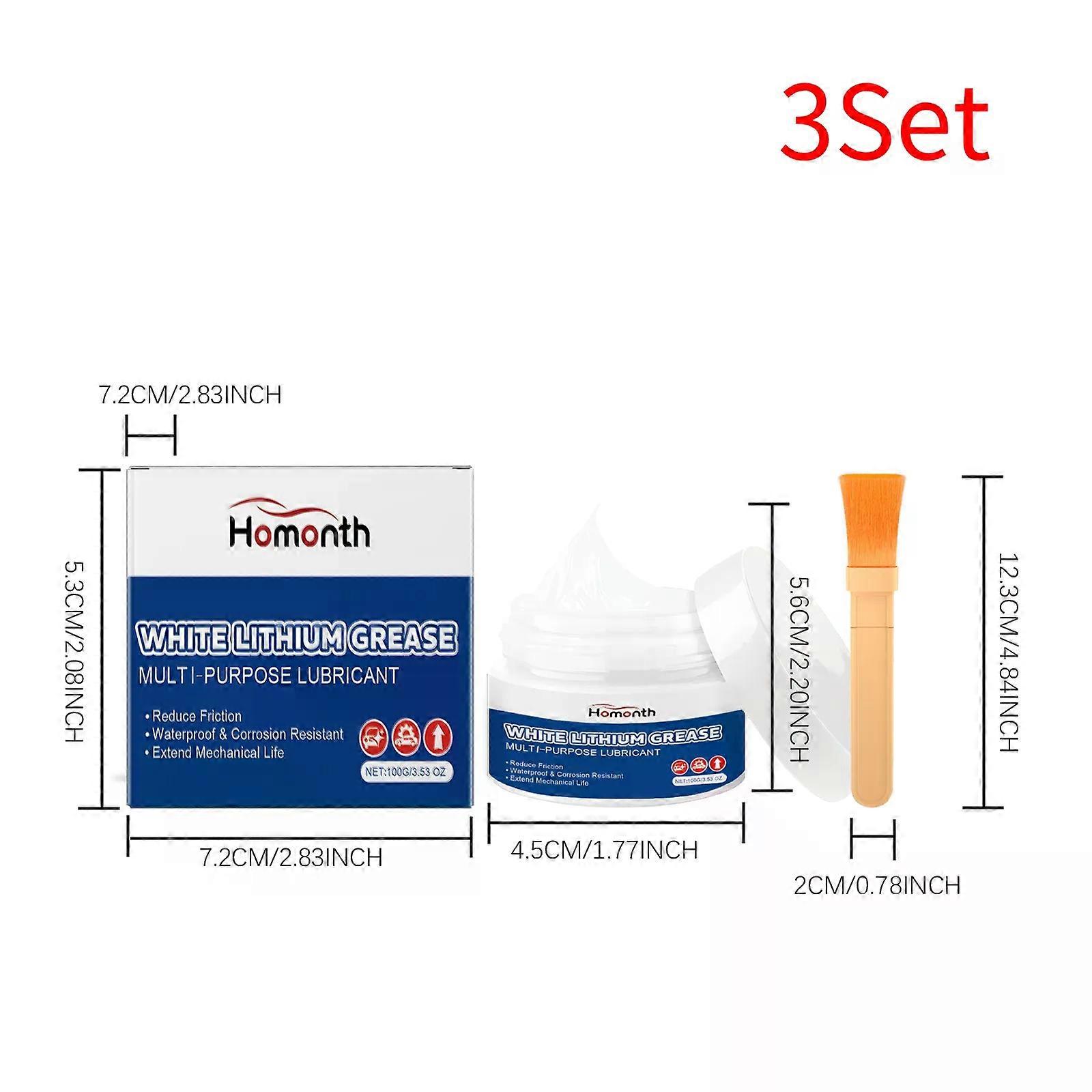 1/2/3 Set Multi-Purpose Grease Set Automotive white lithium waterproof, high temperature and noise reduction, long-lasting