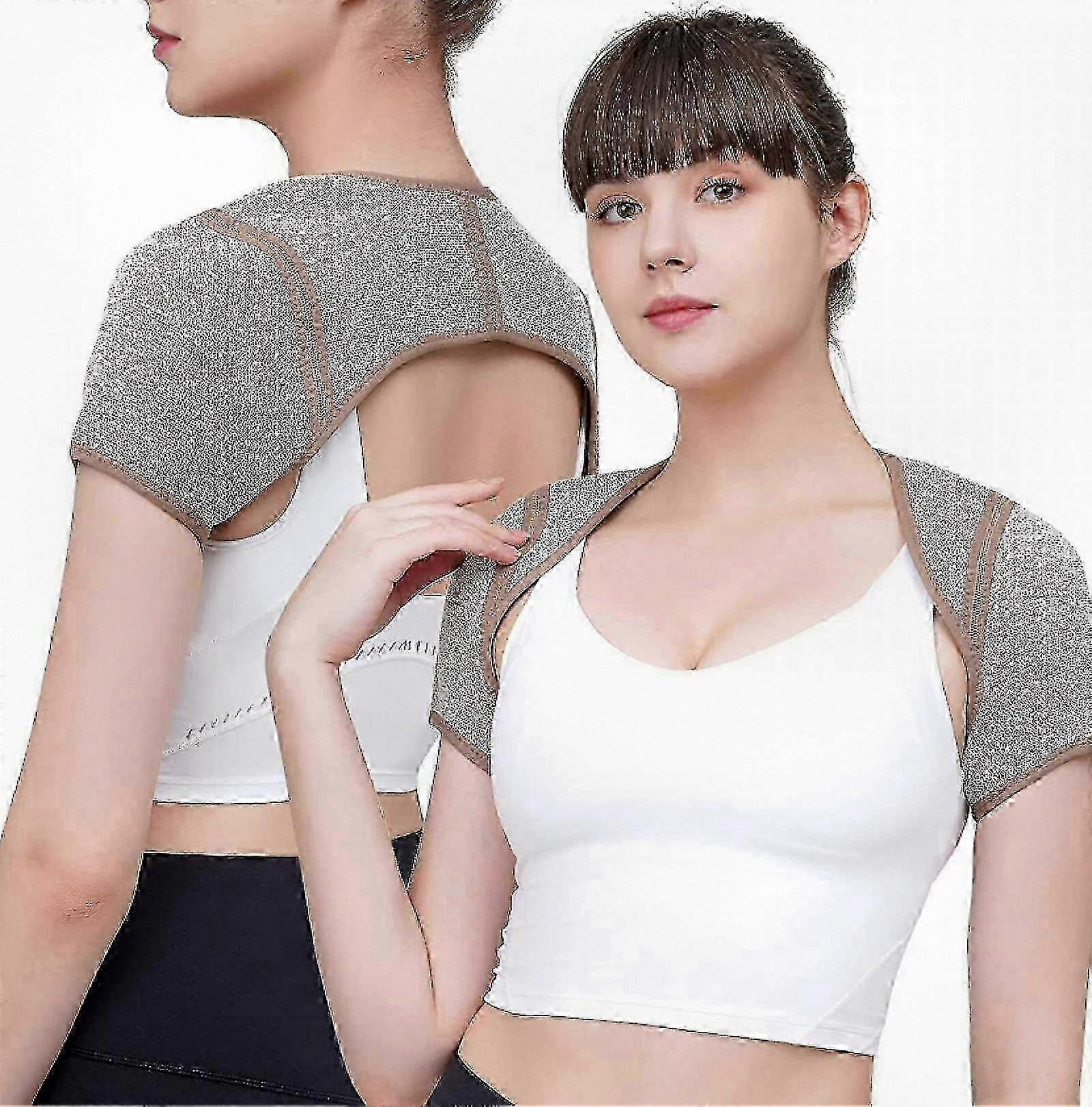 Tutore di supporto termico conduttivo per la spalla per uomini e donne, sollievo dalla cuffia dei rotatori, aiuto per tendinite, doppia stabilità calda, design unisex