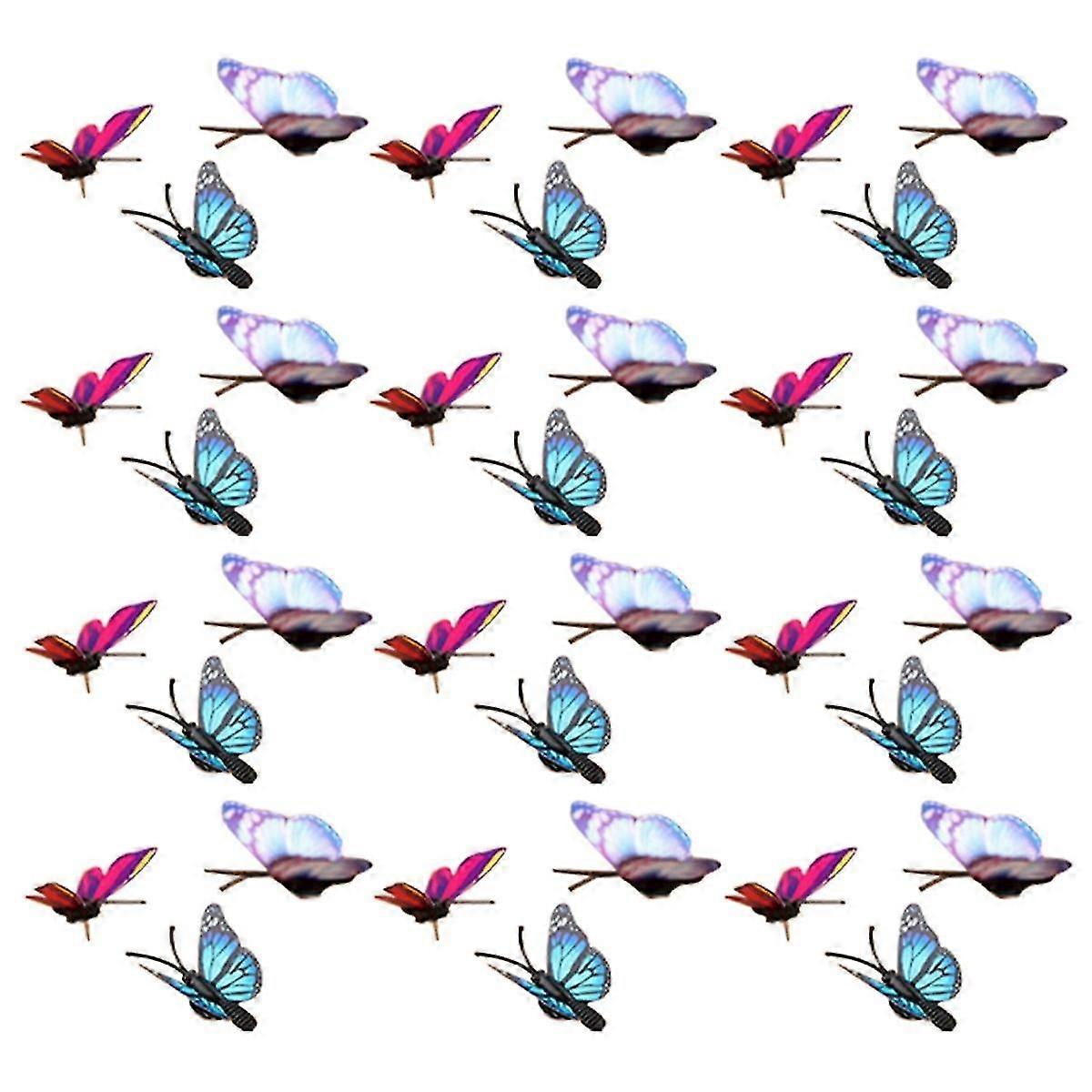 40 Pcs Butterfly Decorative Thumb Tacks - Thumb Tacks for Wall Decorative Push Pins Colorful