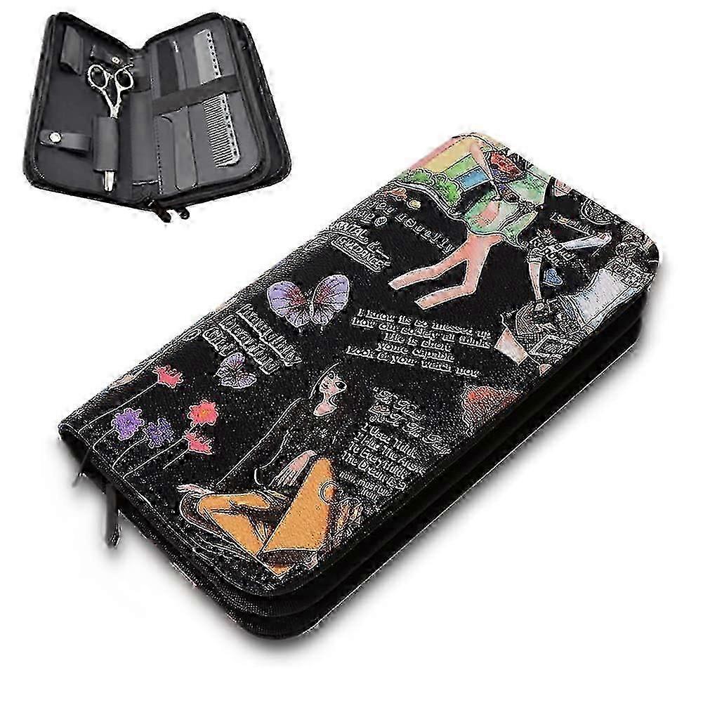 مقص الشعر حالة التخزين ، أدوات تصفيف الشعر للماء حقيبة تخزين صالون الشعر مقص مشط الحلاق أداة حالة الحقيبة لمصفف الشعر