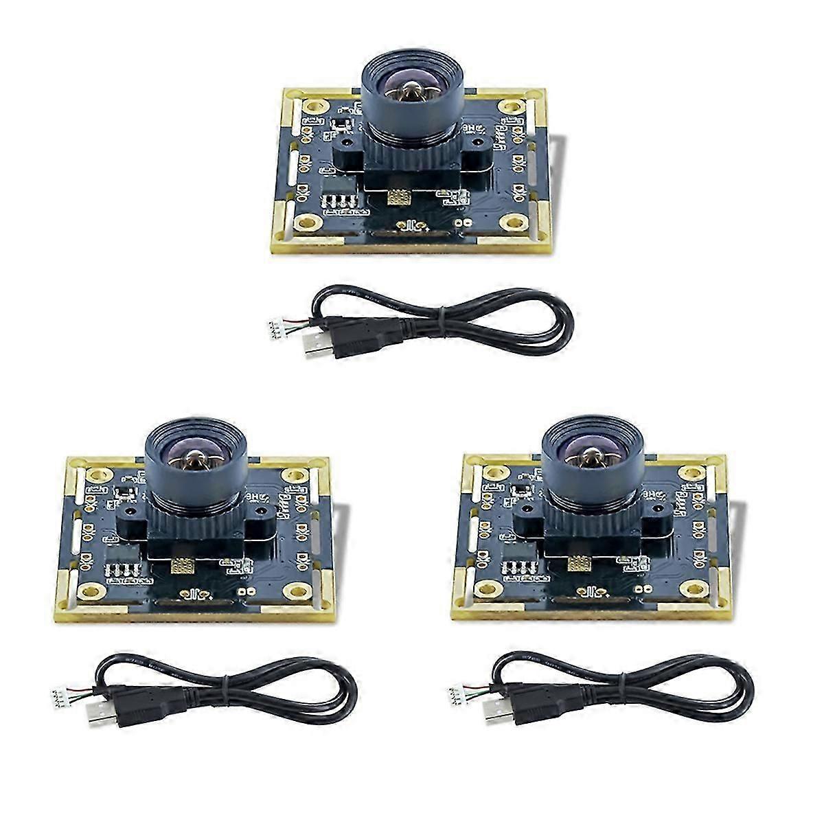3Pcs 100 Degree Camera Module 1MP OV9732 1280x720 USB Free Driver Manual Focus with 0.5 Meter Cable