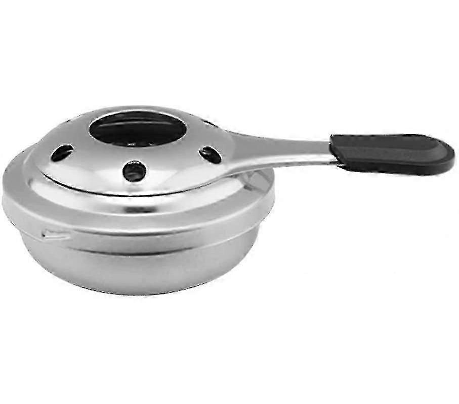 Alcohol Burner Compatible With Fondue, Spirits Burner, Stainless Steel, Grey, 18x 9.6 Cm-1745