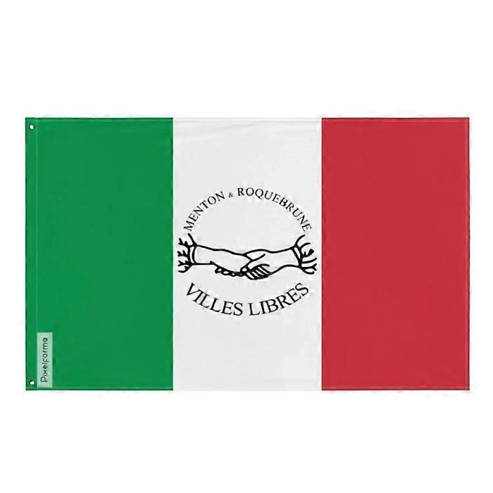 Flag of the Free Towns of Menton and Roquebrune – 64 x 96 cm – Polyester – Iron eyelets – Durable