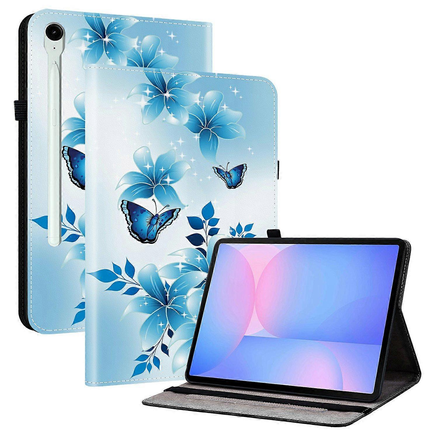 Για Samsung Galaxy Tab S10 FE+ Δερμάτινη θήκη Τυπωμένο μοτίβο βάσης Κάλυμμα tablet με υποδοχές καρτών