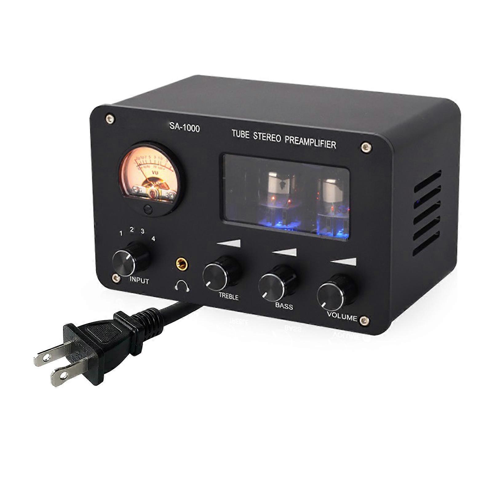 SA1000 Auditory Switching Box SA1000 Stereo Tube Preamplifier Support 4 Inputs 2 Outputs for Home Auditory Amplifier