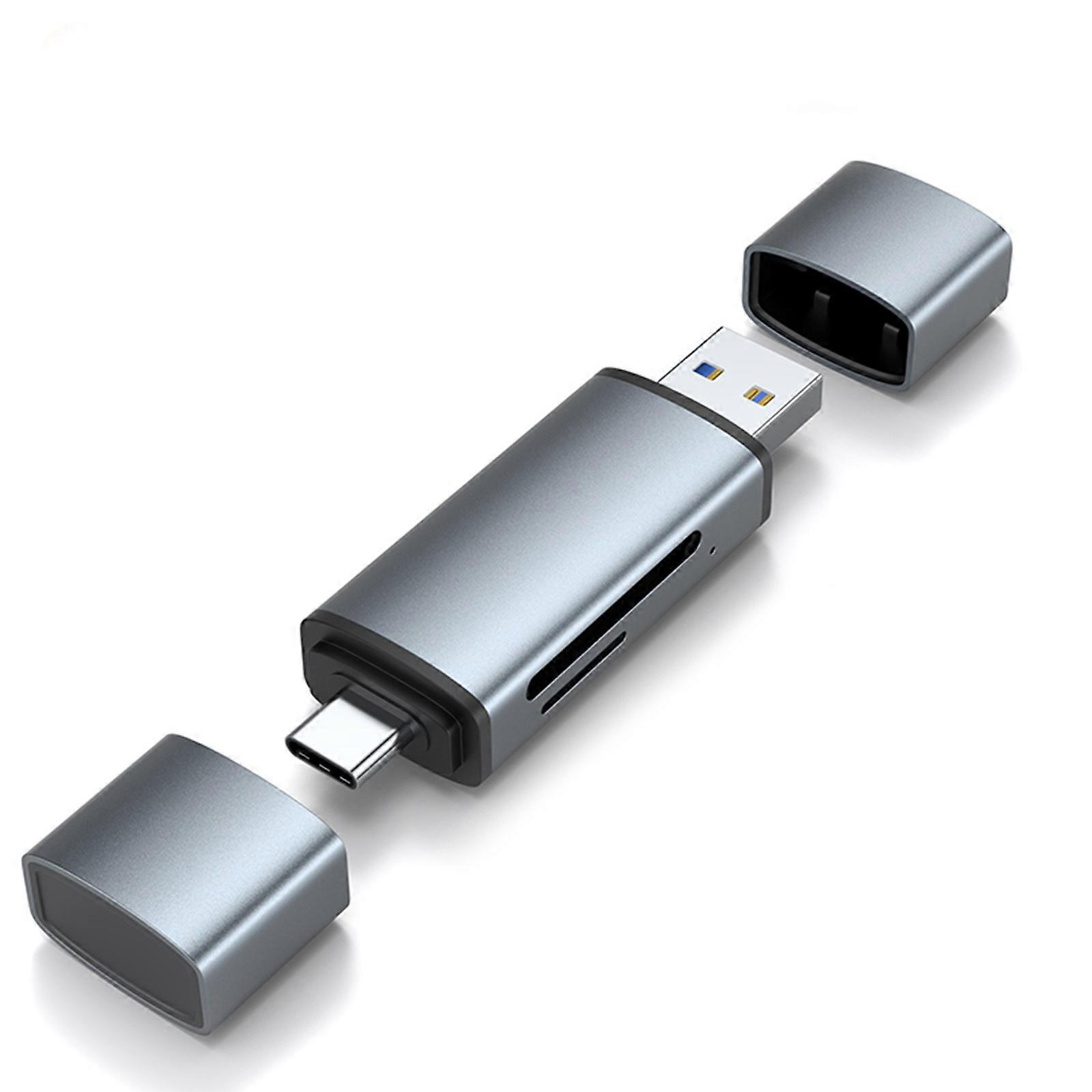 USB3.0 USB C Memory Card Reader USB3.0 TF Card Drive Adapter Writer Aluminum Card Adapter for Phone Laptop Tablets