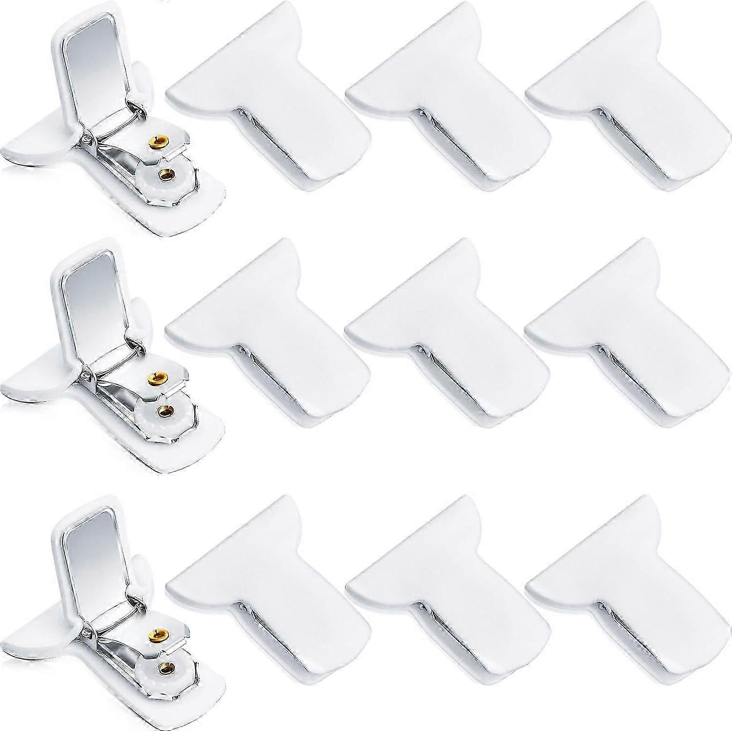 12-Pack Comforter Clips - Duvet Fasteners, White
