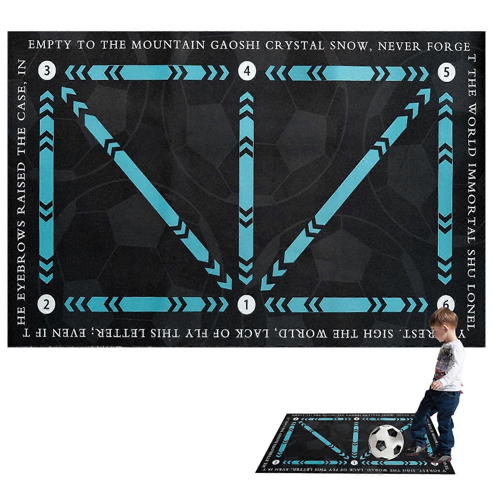 Football Training Mat 60 x 90 cm Non-Slip Step Training Mat for Soccer Practice and Skill Development