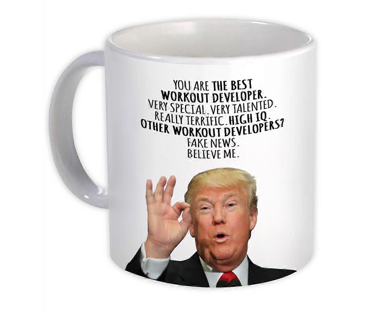 Great Workout Developer Gift Funny Trump : Mug Professions