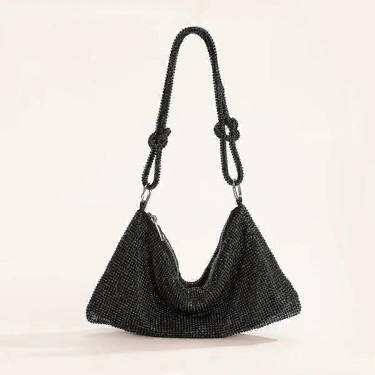 Luxury Handbag with Diamond Inlay for Evening Party