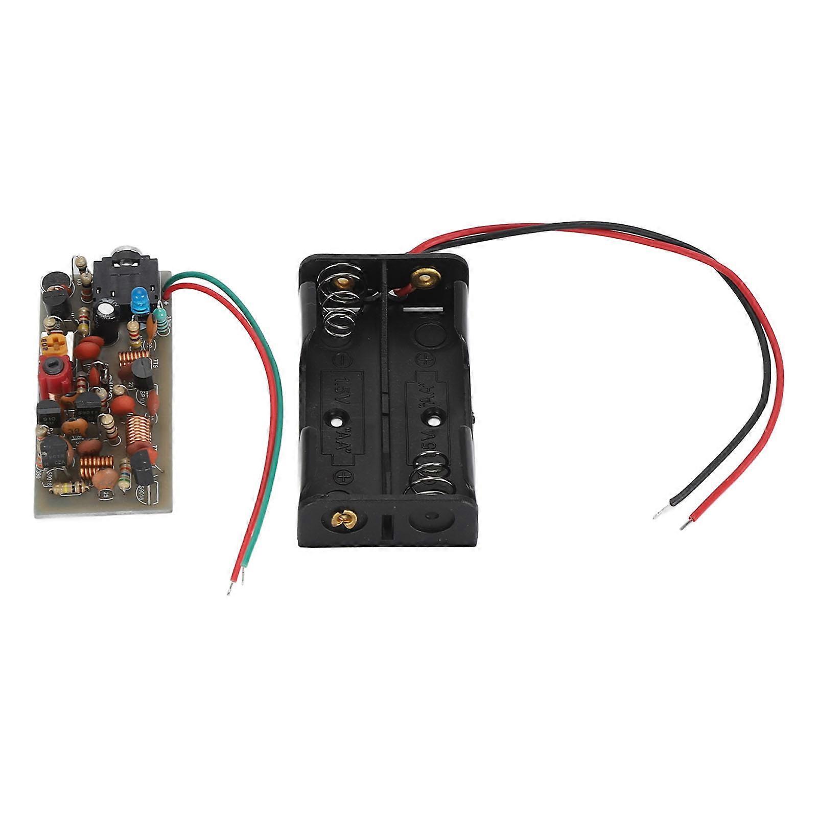 FM Transmitter Board Kit Adjustable Volume Wireless Microphone Transmitter Module Kit for DIY Campus Broadcast 