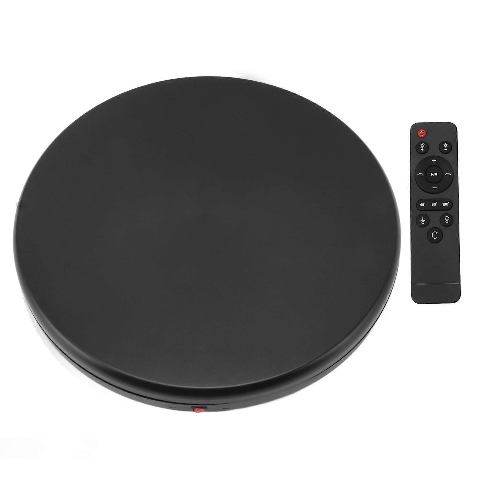 45cm Remote Control Black Display Turntable 360° Electric Display Turntable Stand for Photograph 100‑240V EU Plug