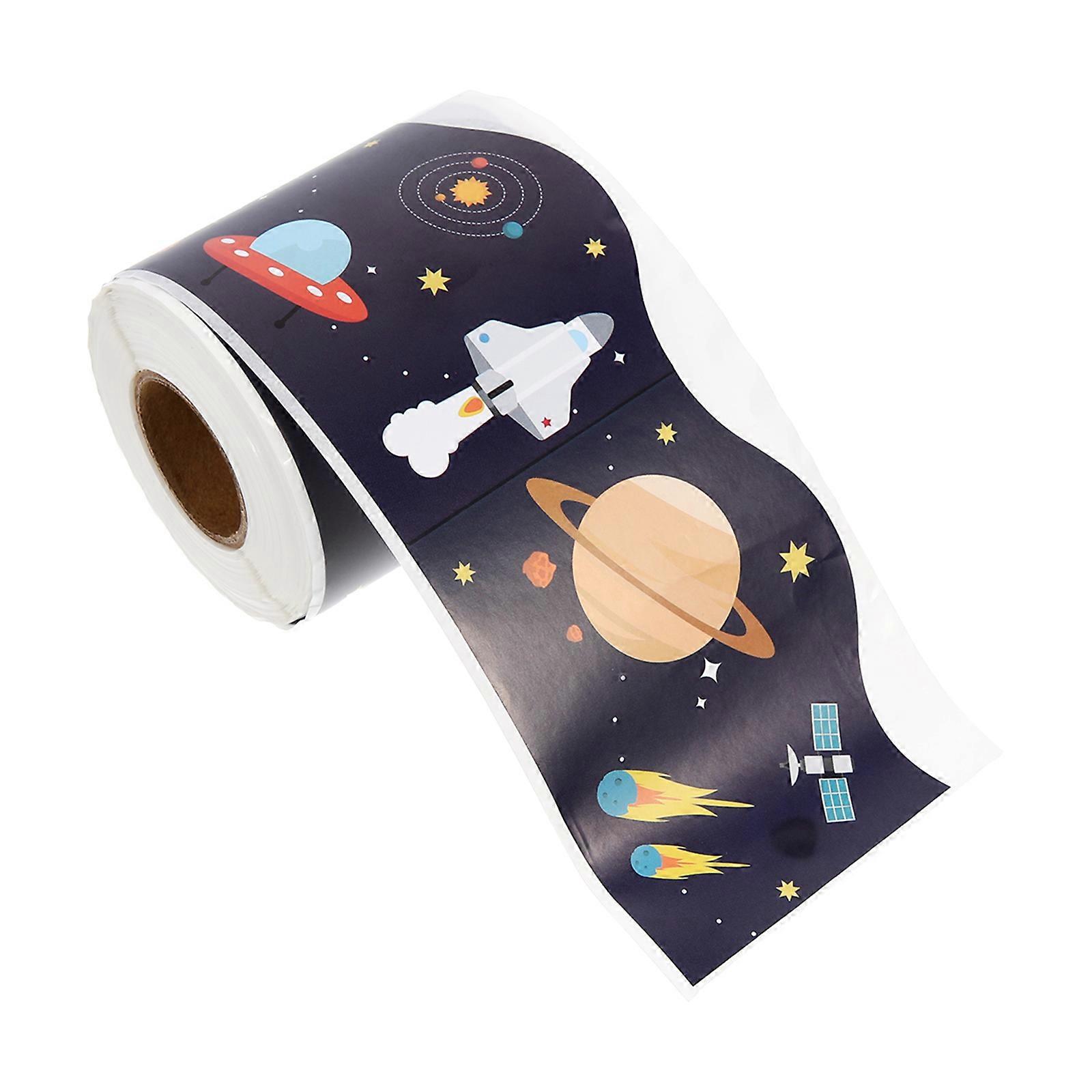 Space Themed Blackboard Sticker Roll Adhesive Wall Border Decal for Classroom Decoration Easy Application Back to School Display