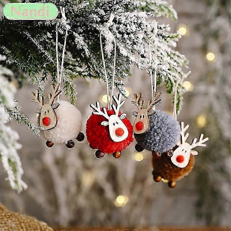 3-5 יחידות תליון קישוט חג המולד הרגיש תליון אייל יצירתי לעץ חג המולד 2023