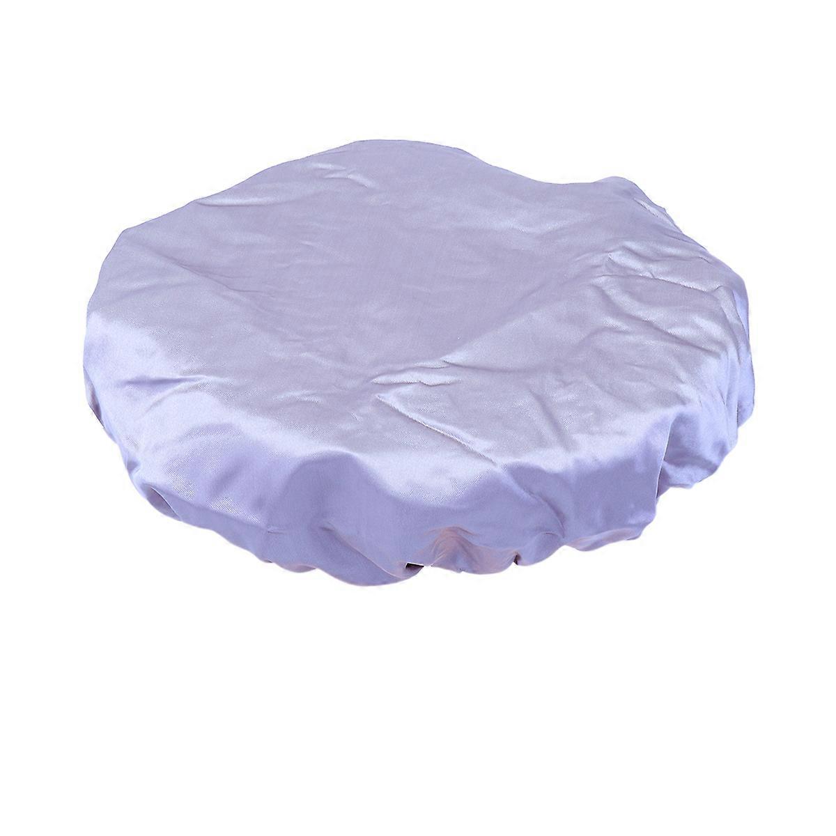 bonnet de cheveux imperméable chapeaux de bain double couche pour la protection des cheveux usage salon gris 25x25x10cm 1Pack