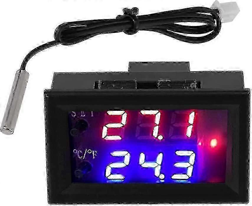 Dc 12v Digital Thermostat All Purpose Digital Temperature Controller With Sensor, Temperature Measurement Range: - 50 ~ 110 Guanguan