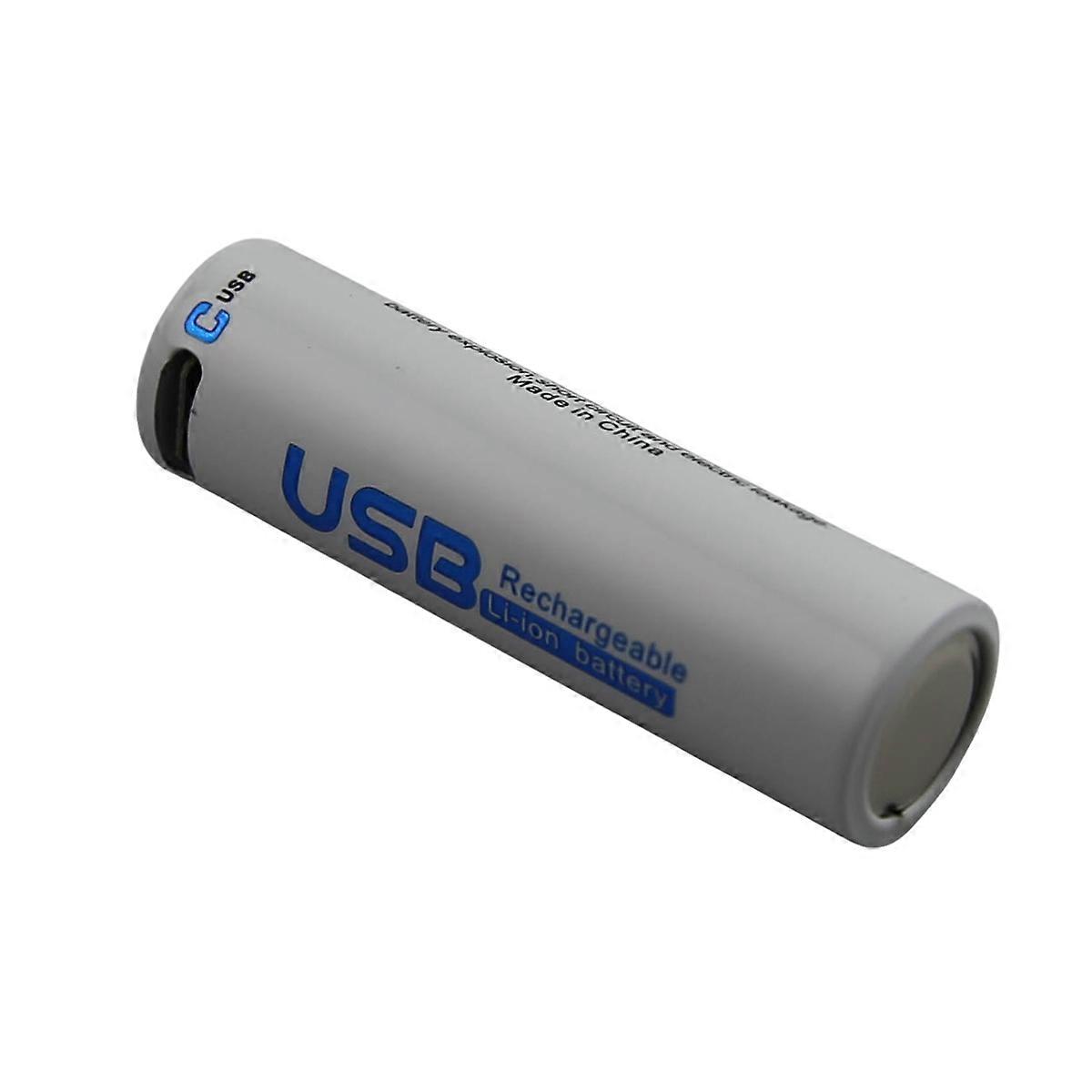 1.5V 1700mAh Battery Compatible with 14500 AA with USB-C Port Rechargeable