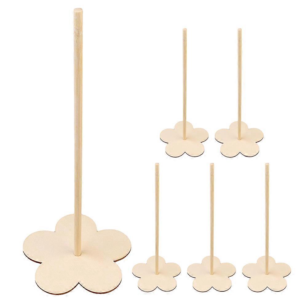 Dessert Stand Donut Display Showcase Donuts Rustic Charm Style Beige 30.00X12.00X10.80CM 6 Sets