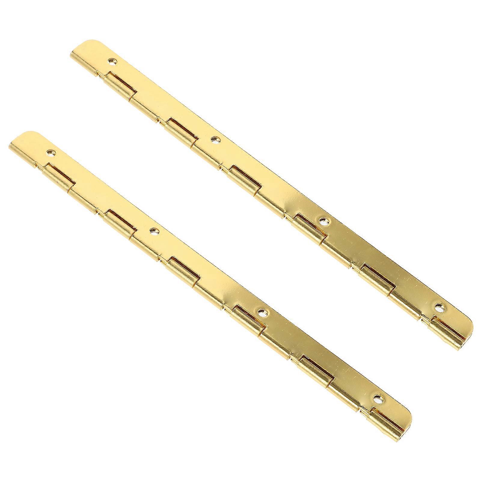 Hinges for Wooden Boxes Heavy Duty Rounded Corner Hinges with Plated Finish for Jewelry Cases, Craft Projects, and DIY Furniture