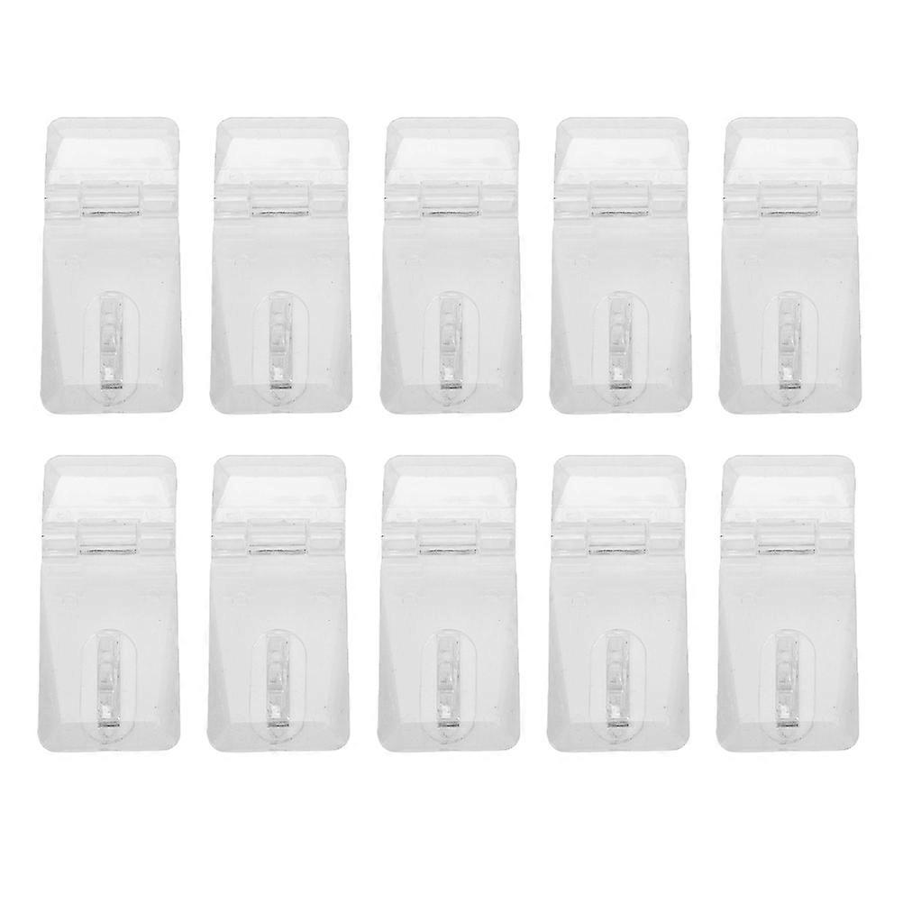 Hasp Lock Latch Acrylic Buckle Transparent Square Mini Doors Jewelry Box 10Pcs
