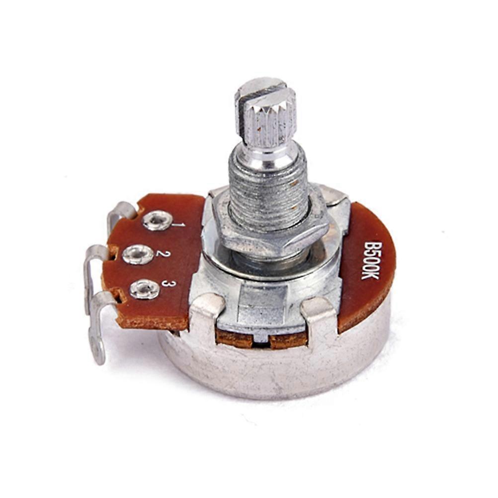 Bk Audio Long Knurled Split Shaft Potentiometer for Electric Bass Guitar Volume and Tone Control, Ohm Linear Taper Replacement