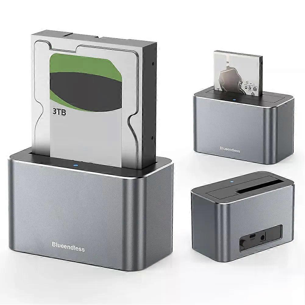 Hard Drive Dock SAS To USB 30 Adapter Support Up To 20TB USB External Disk Box Enclosure Case for 25/35 in SATA/SAS HDD SSD