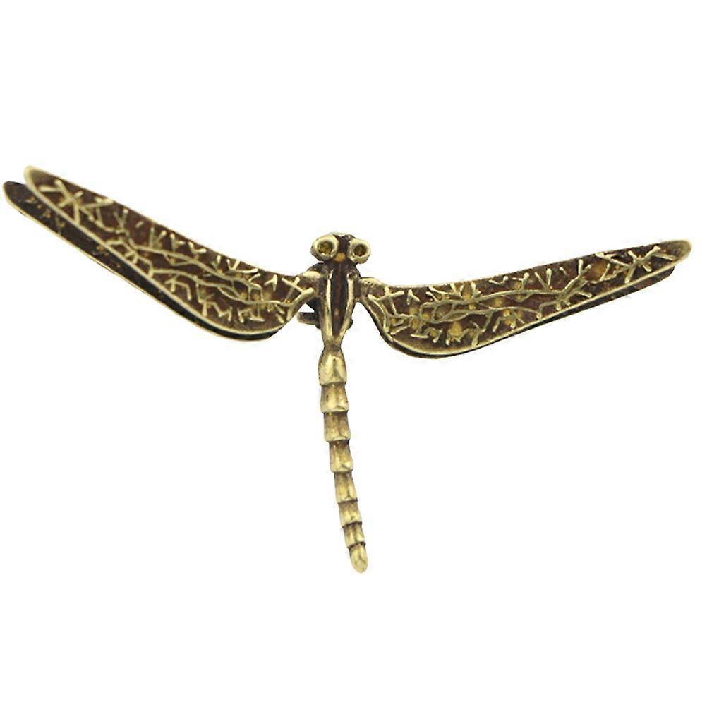 Craft Desk Mini Decor Compact Modern Chinese Style Golden 5.3x2.7cm 1Pack